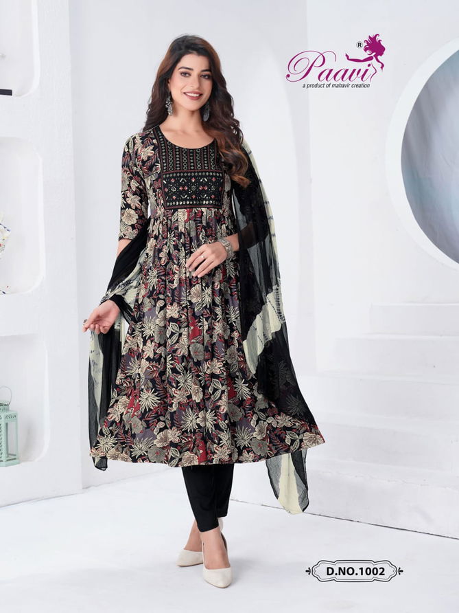 Sanaya 2 By Paavi  Portion Printed Kurti With Bottom Dupatta Wholesale Shop In Surat